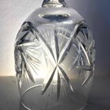 Set of 12 cut crystal wine glasses