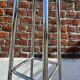Large vintage chrome metal coat rack, Tubax style.