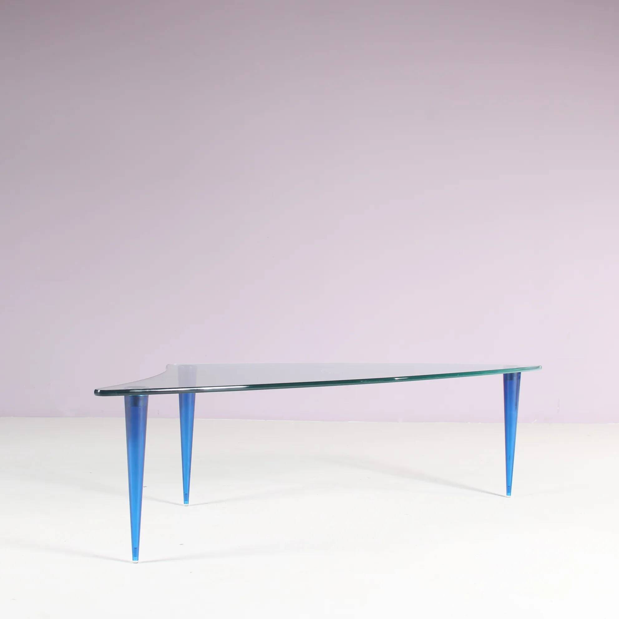 1980s “Lobachevsky” coffee table designed by Isao Hosoe for Tonelli, Italy