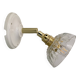 Vintage chiseled glass lampshade wall light - tableware collection -