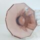 Pair of dark pink crystal vase art deco