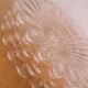 5 pink glass dessert plates