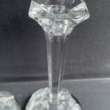 Pair of crystal candle holders - Cristallerie Nachtmann