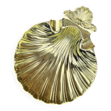 Ashtray or shell-shaped trinket tray in gilded zamak – EP Zinc, Italy, 1960s