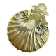 Ashtray or shell-shaped trinket tray in gilded zamak – EP Zinc, Italy, 1960s