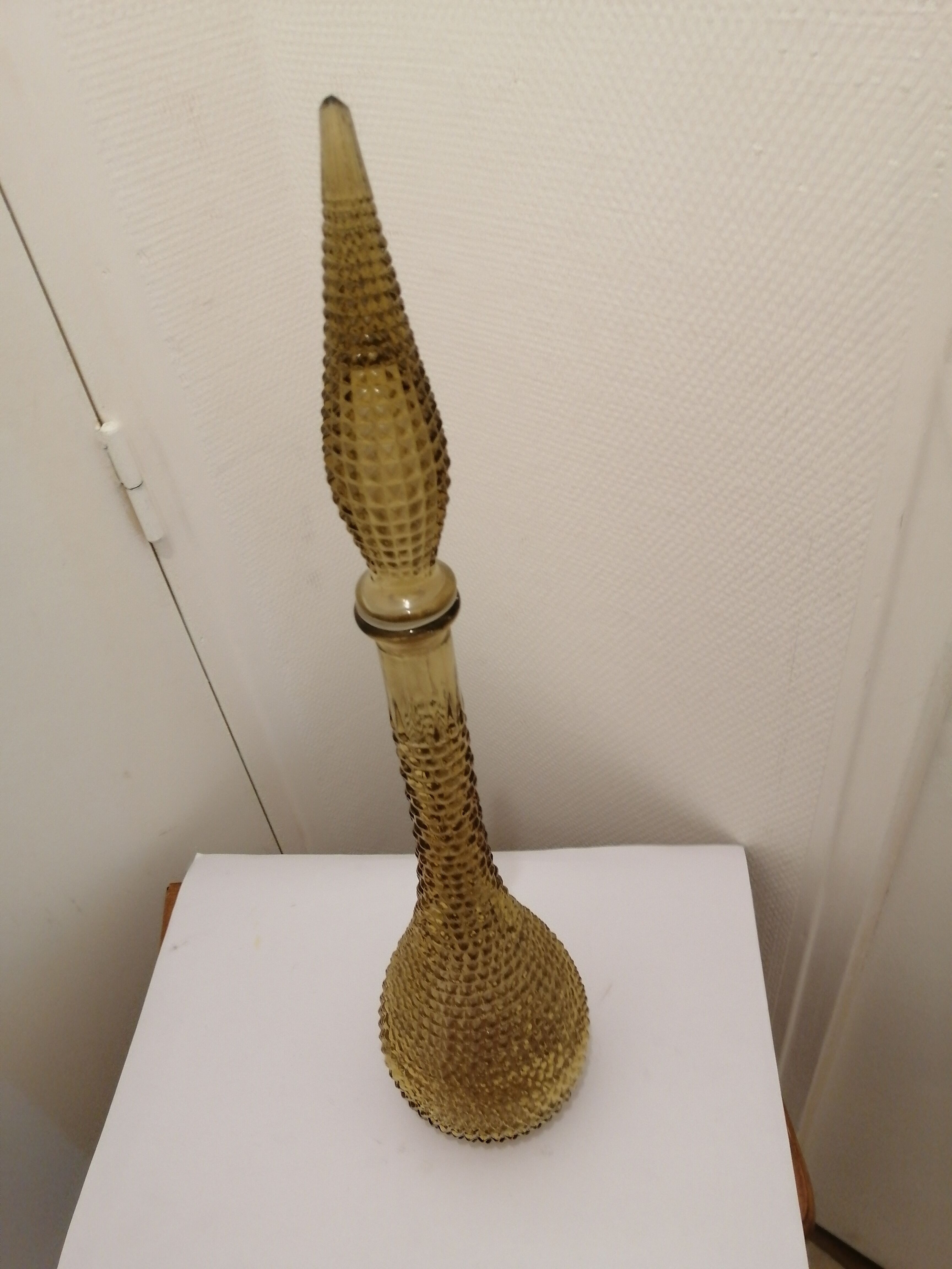 Bottle / decanter italian amber polish