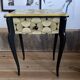 Upcycled Art Deco bedside table – gold & vintage mirrors