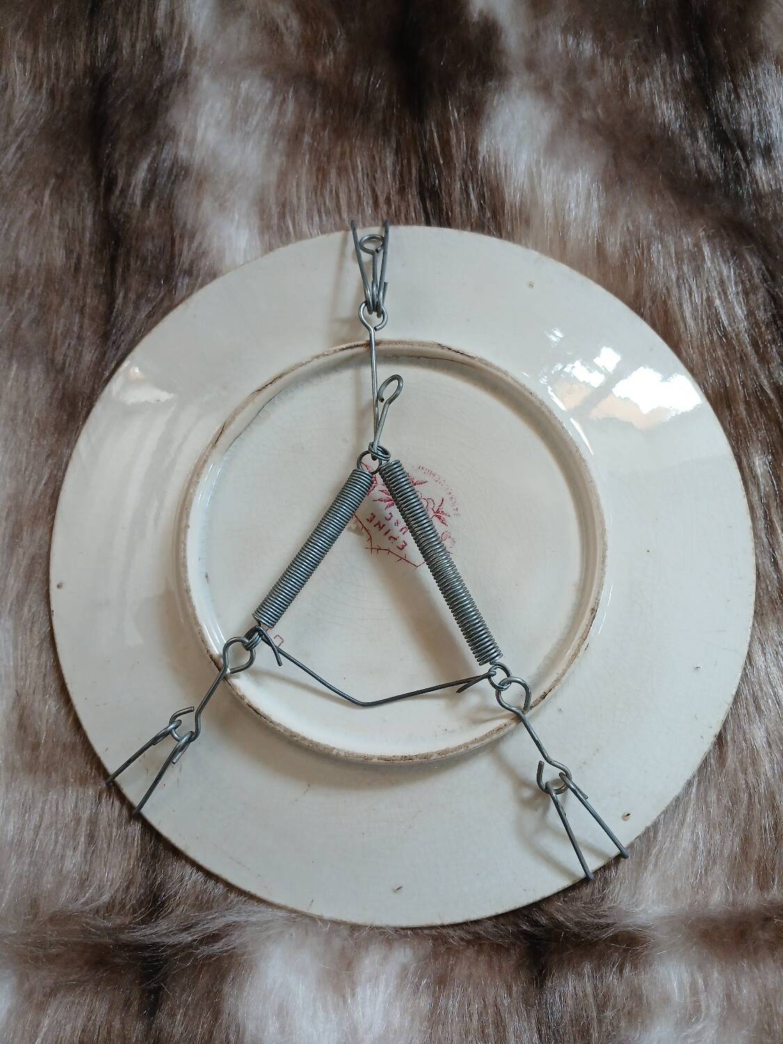 Antique plate in ironstone