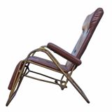 Chaise longue transat vintage lama années 60