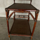 Rattan and cane server