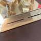 Vintage brass ceiling light OMI – Space Age design from the 1970s