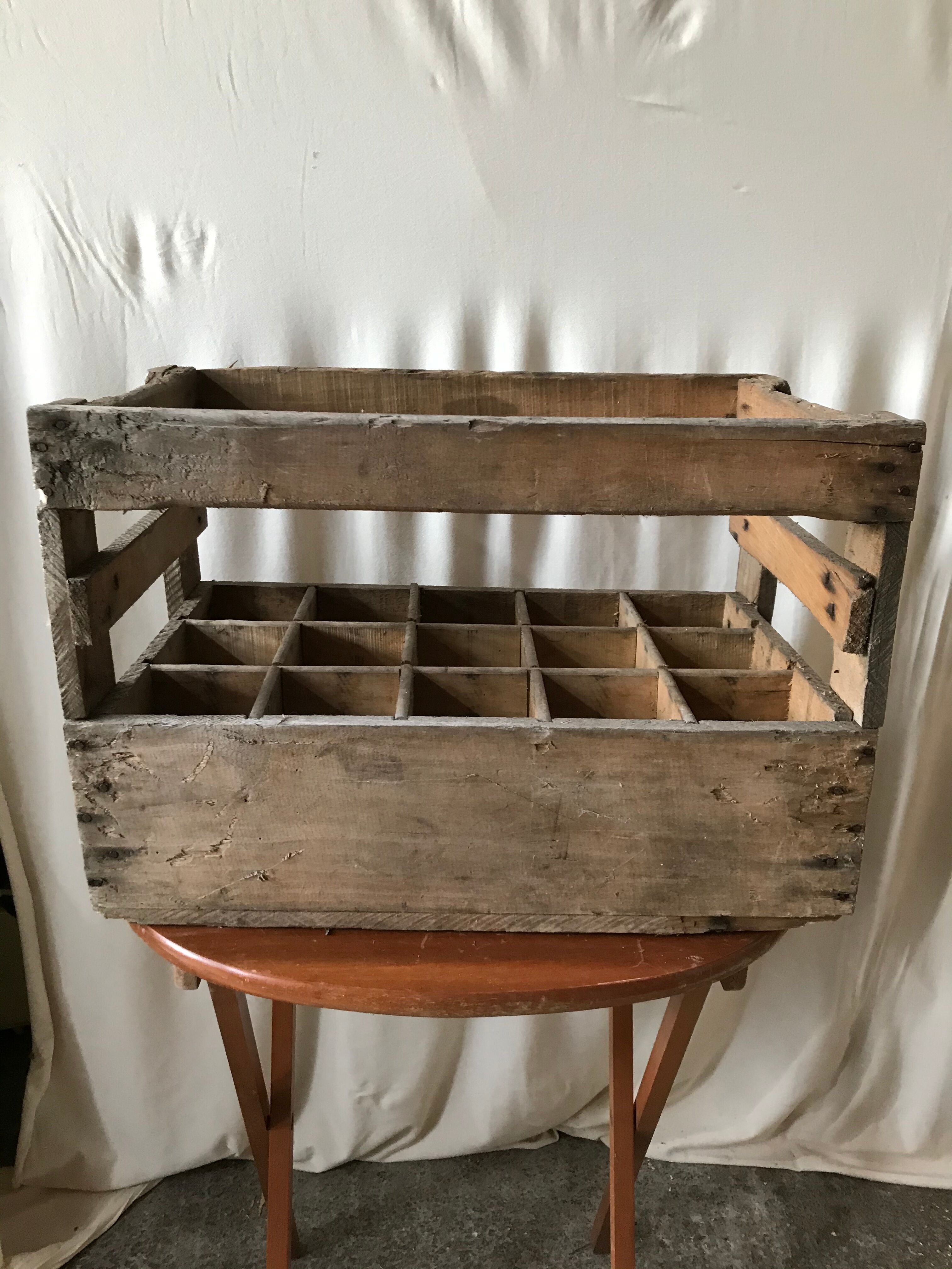 Former caisse casier box bottle holder nicolas 58 deco 15 vintage locations