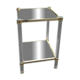 Vintage pedestal table or end table, 70s