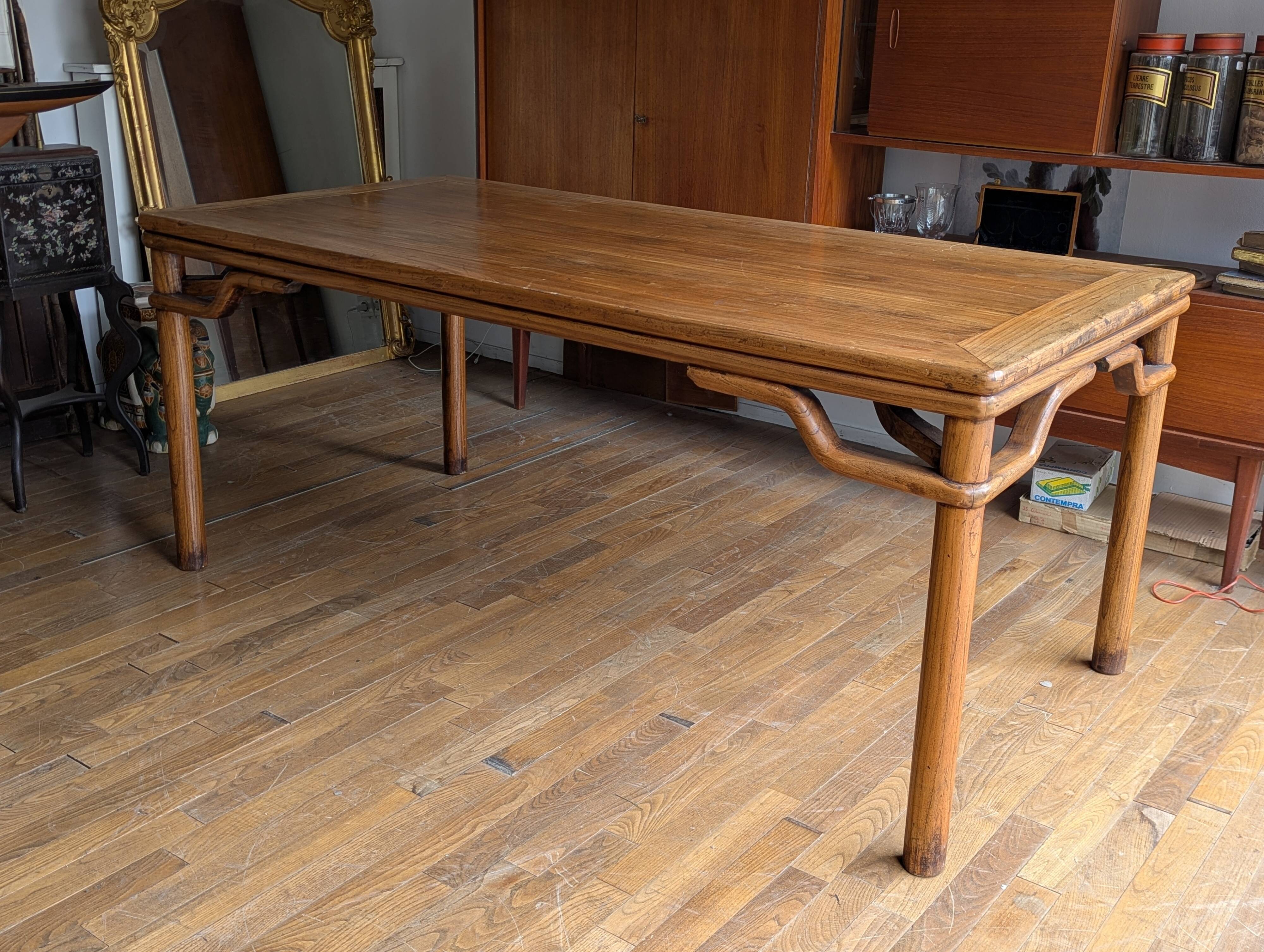 Antique Chinese Elm Dining Table