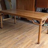 Table de salle à manger chinoise ancienne en orme