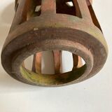 Tuscan lantern garden candle holder in ancient terracotta