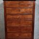Six-drawer chest of drawers or chiffonnier, Empire / Restoration period