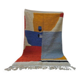 Handmade pure wool Moroccan rug size 140 x 260 cm