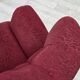 1950s, Danish relax armchair, red furniture fabric, ash wood legs.