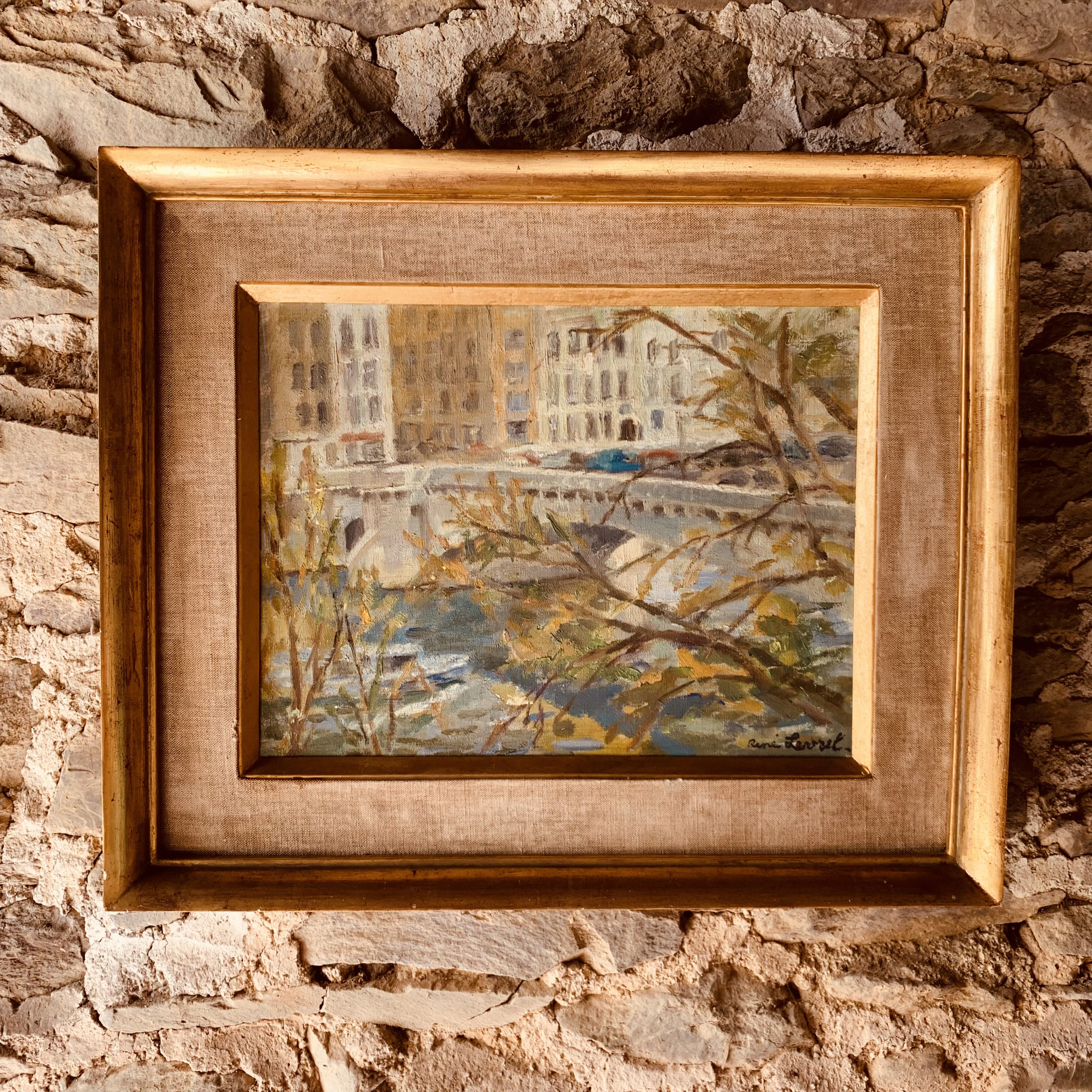 Tableau de René Levrel - « Pont de la Tournelle »