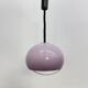 Mid-century purple plastic hanging lamp Harvey Guzzini for Meblo, 1970s