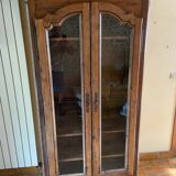 Late 19th century glass-fronted bookcase