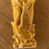 Vase céramique japonaise décor cygne