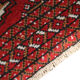 Tapis turkmène persan en laine rouge tissé à la main tapis oriental de petite surface - 60x130cm