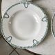 4 hollow plates Terre de Fer Saint-Amand early twentieth century