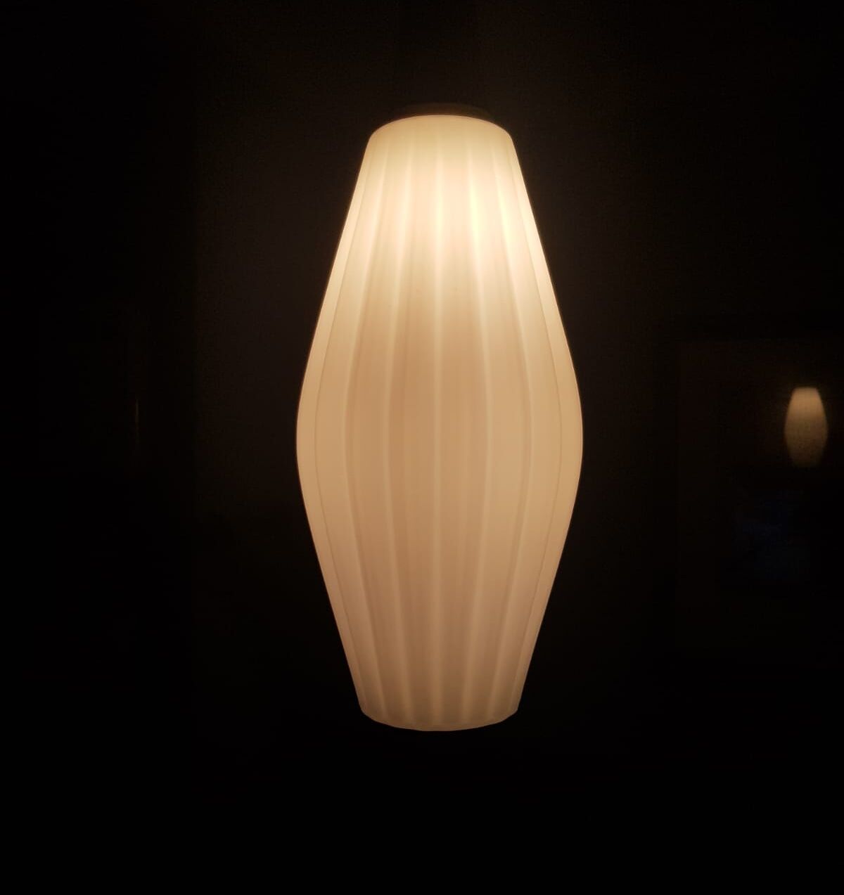 Hanging lamp with teak fixture 70