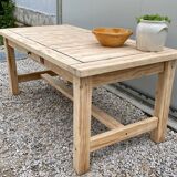 Stripped farm table