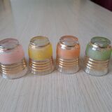 Suite of 8 granite glasses