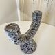 Candelabra candlestick candlestick 2 candles in fat lava style ceramic
