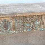 Old console in carved wood