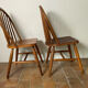 Paire de chaises anglaises en pin