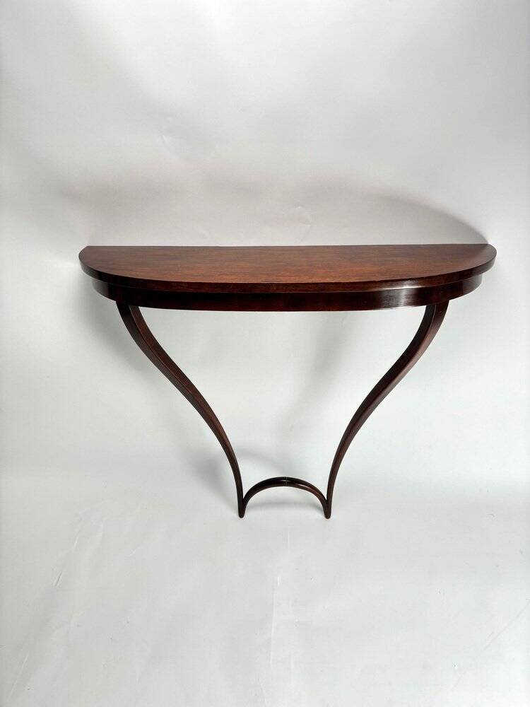 Mid-Century Wooden Hanging Console attributed to Carlo Enrico Rava, Italy, 1940s