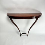 Mid-Century Wooden Hanging Console attributed to Carlo Enrico Rava, Italy, 1940s