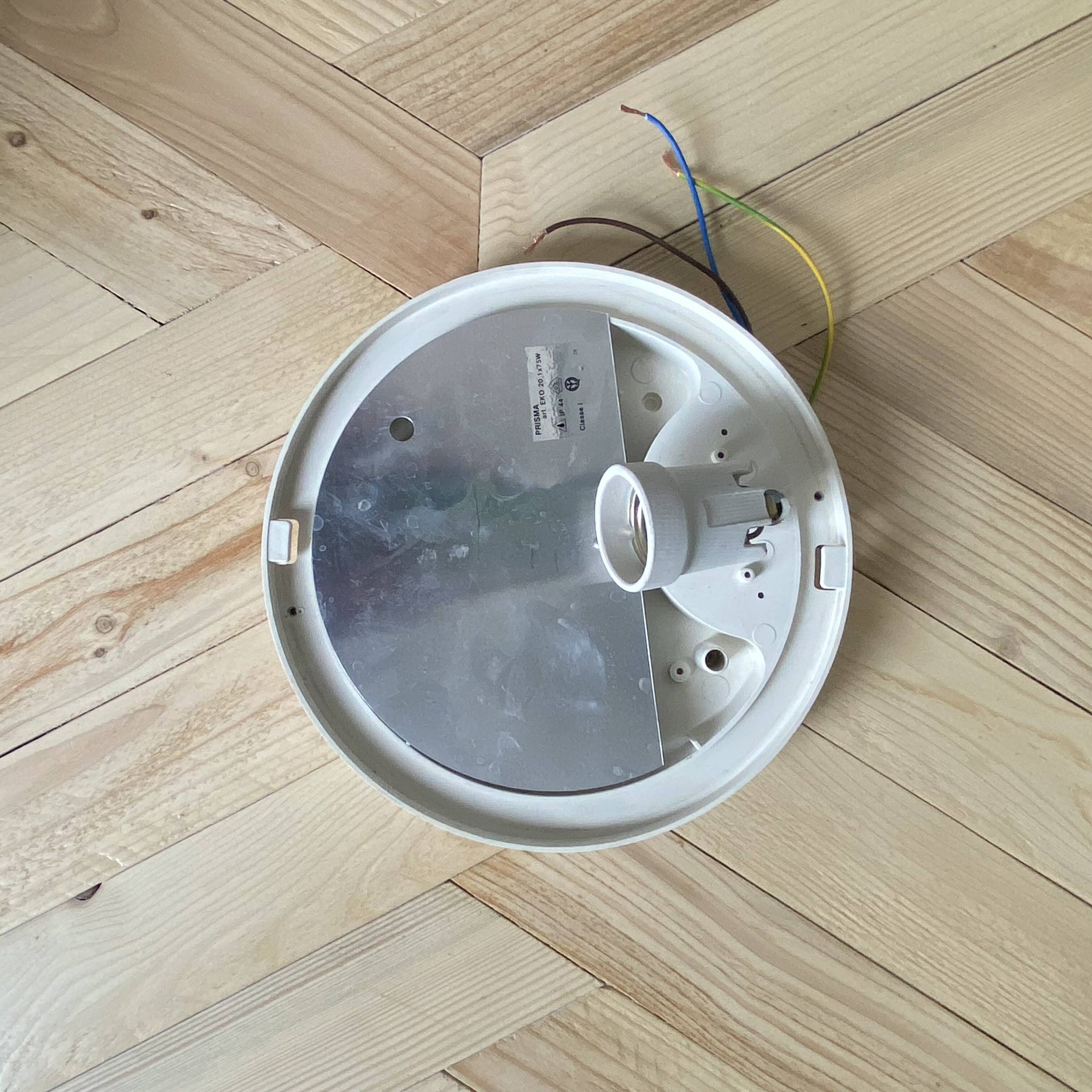 Wall light ceiling light porthole glass Prisma model Eko red LAMP-7441