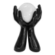 Lampe de table paire de mains noires 80s