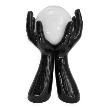 Black hands table lamp 80s