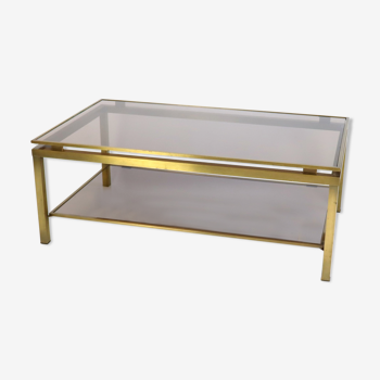 Brass coffee table 70s