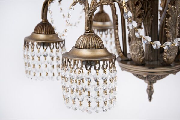 Lustre en cristal, France, années 1940