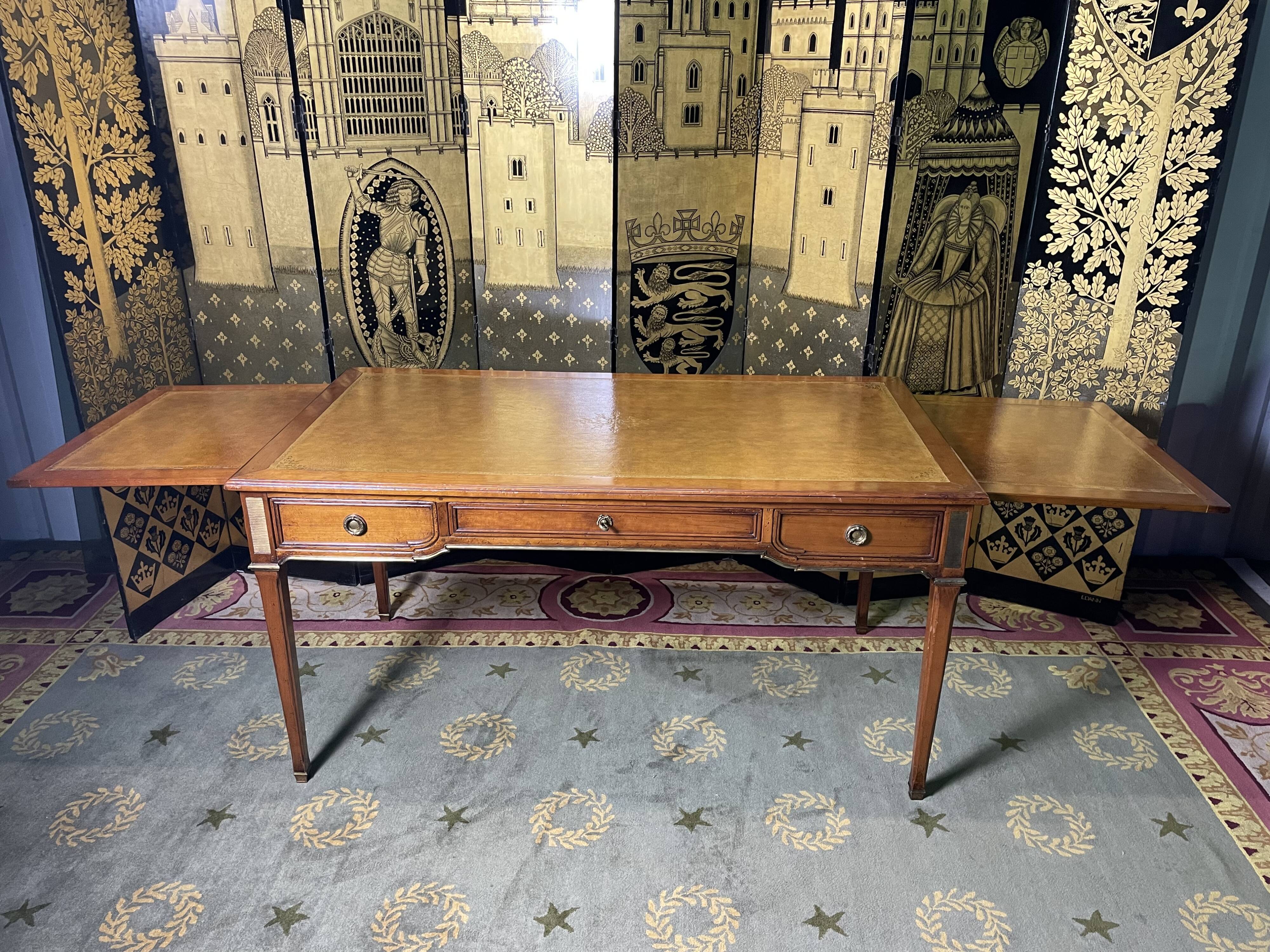 Louis XVI style flat desk leather