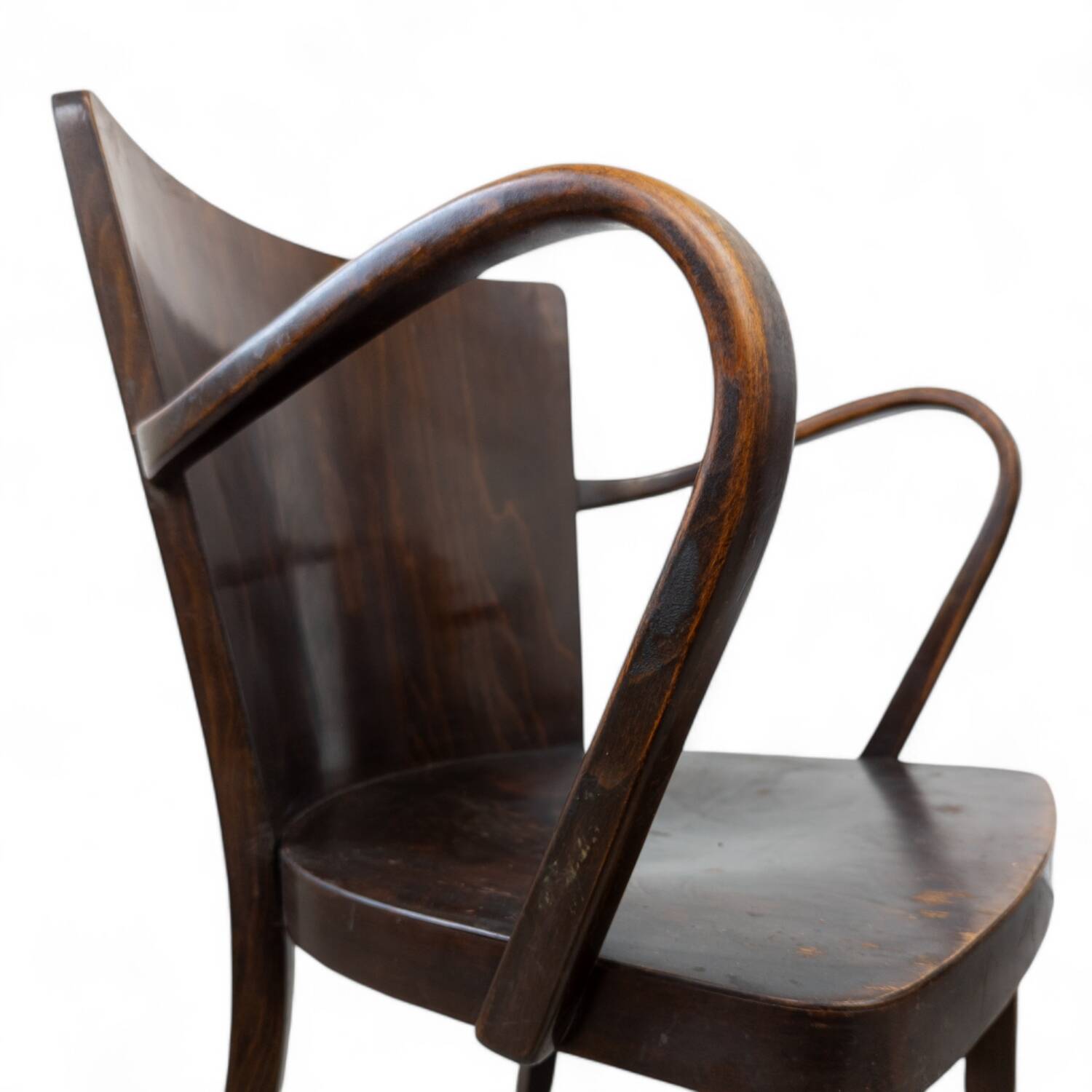 Fauteuil vintage en bois courbé Thonet 626/F, années 1930