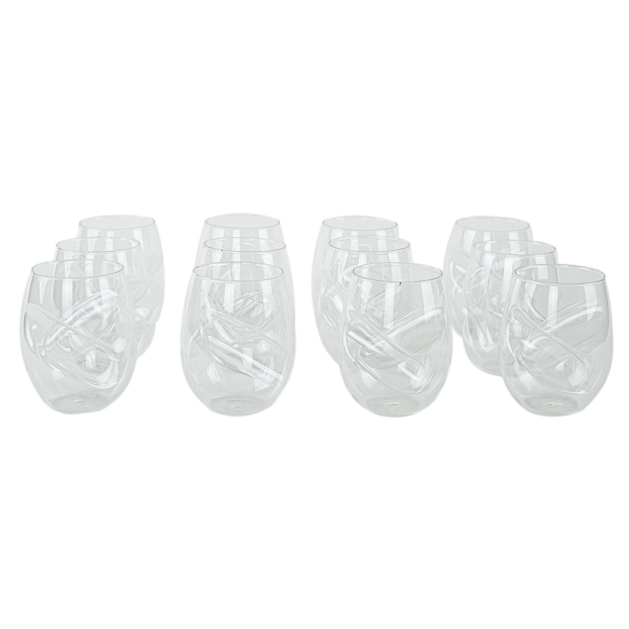 Ensemble de verres, design danois, années 1970, fabriqué au Danemark.