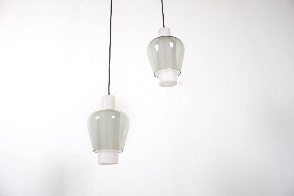 Two Beautiful Glass ‘Suomi’ Pendants by Tapio Wirkkala, Finland, 1950s