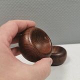 2 salerons en teck, Danemark années 1970