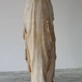Large & Old Virgin in Plaster Signed Pieraccini