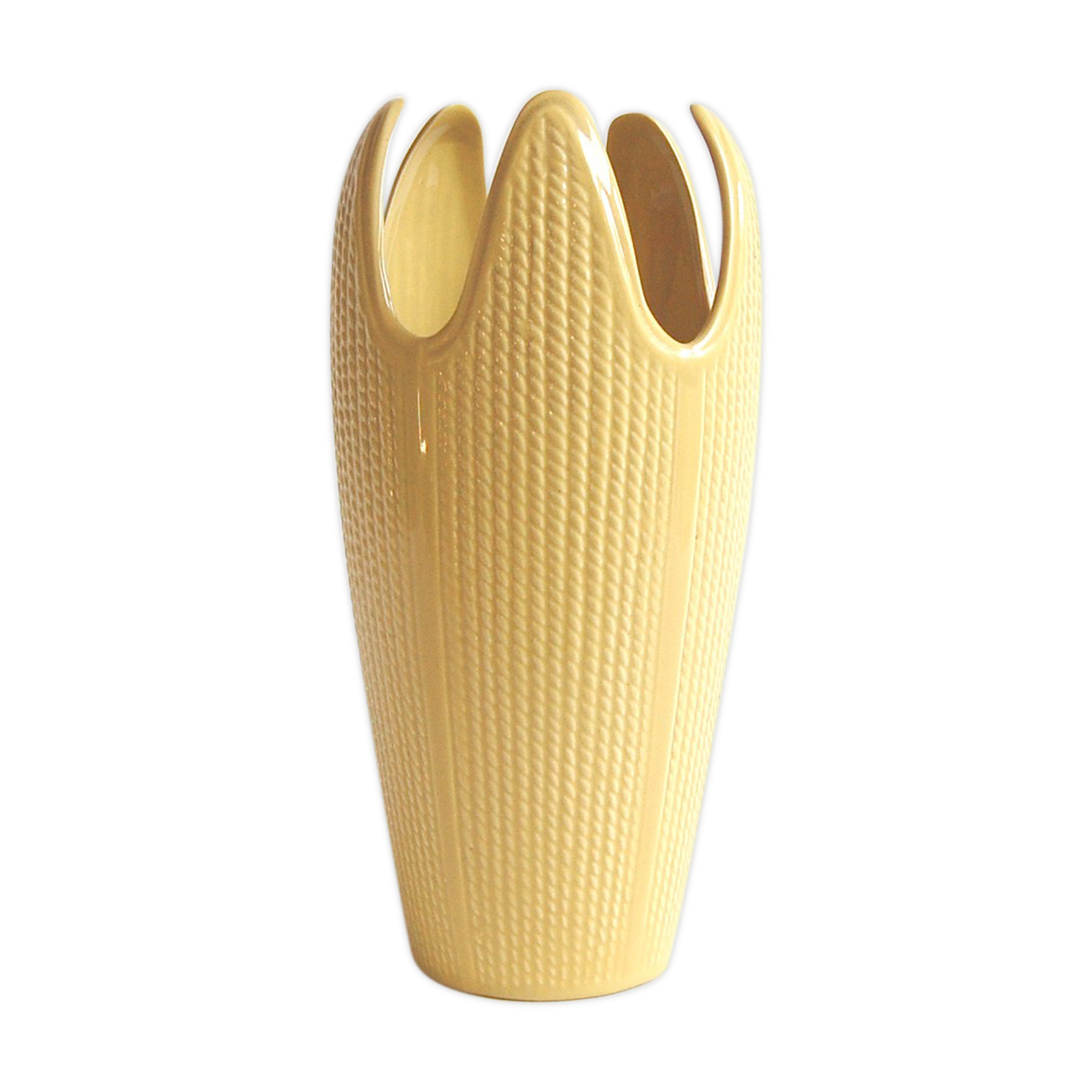 Vintage vase by Ernest d'Hossche for Keralux 1956