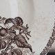 Round dish n°2 Choisy le Roi in Iron Earth decoration fruits and insects